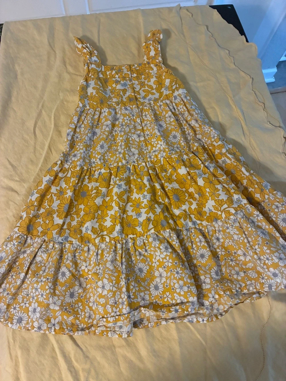 Carters Girl’s 5 Yellow Floral Tiered Sundress